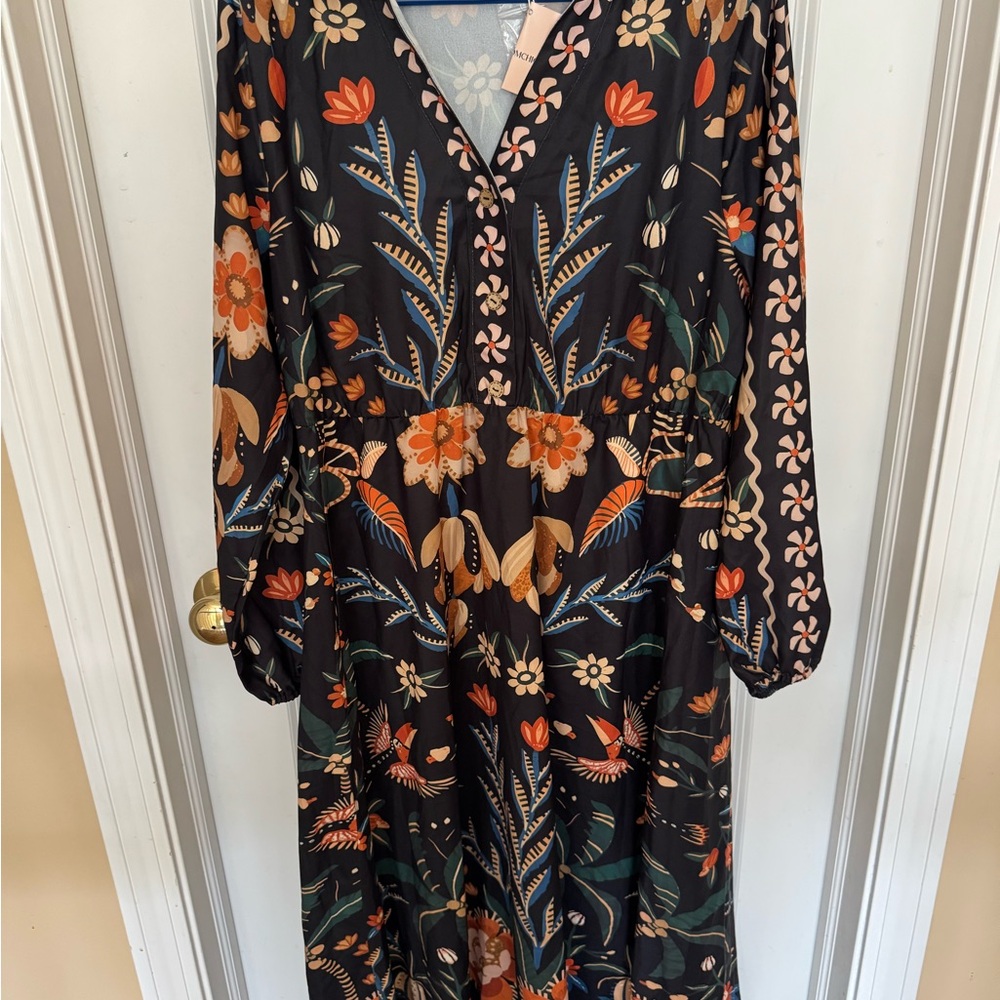 Floral Black Dress